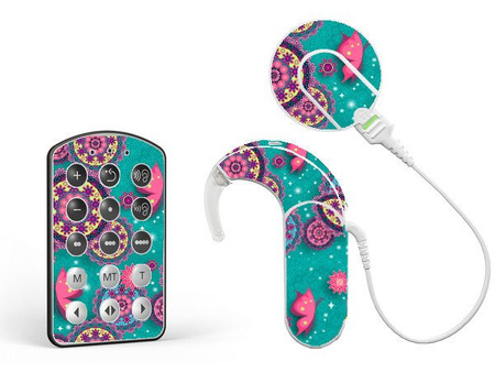 Skins / stickers for audio processor MED-EL Sonnet - butterflies