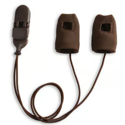 Ear Gear BAHA - corded covers for two BAHA processors (Baha Divino, Intenso, Baha 4, 5, 6 , Oticon Ponto)