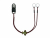 Clip-on hooks for processors / hearing aids - brown with plane