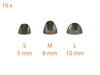Dome / sleeve open for ReSound, Beltone, Interton SureFit series hearing aids (Open Dome) - 10 pcs.