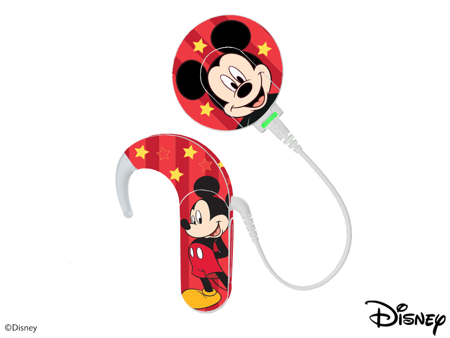 Adhesivo decorativo / skin para procesador de audio MED-EL Sonnet 1 / 2 - Disney Mickey - Mickey