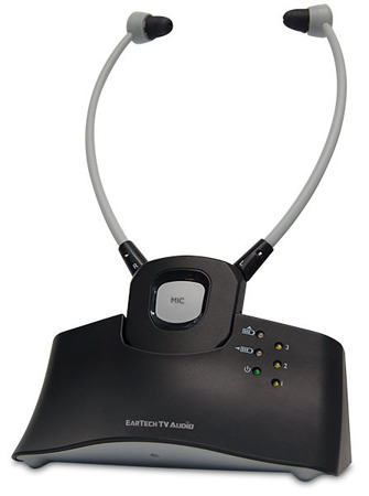 Ear Technology TV amplifier with headset