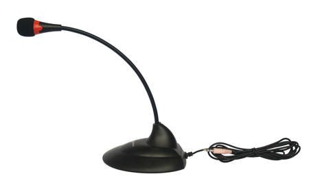 External desk microphone for Geemark sound amplification systems (optional accessory)