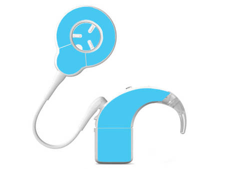 Skins for audio processor Cochlear Nucleus 8 - blue