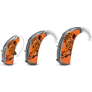 Universal skins for hearing aids - tiger